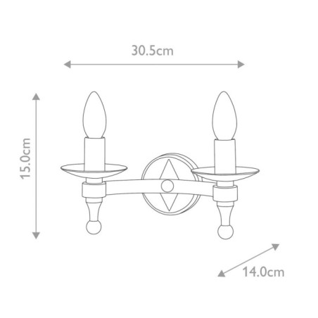 Applique murale Warwick (2 lumières)