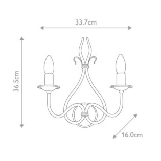 Applique murale Windermere (2 lumières)