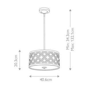 Lampe de plafond Arabella (2 lumières)