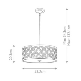 Lampe de plafond Arabella (3 lumières)
