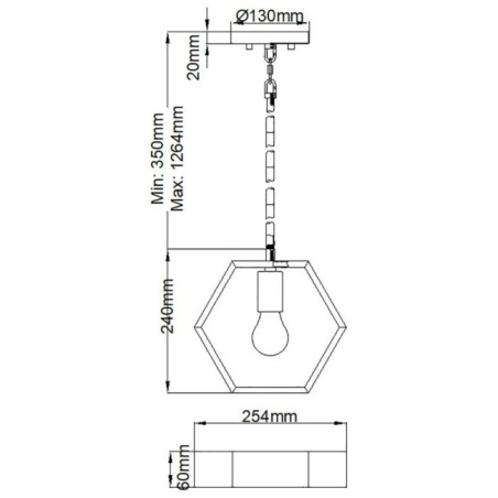 Lampe de plafond Bismarck
