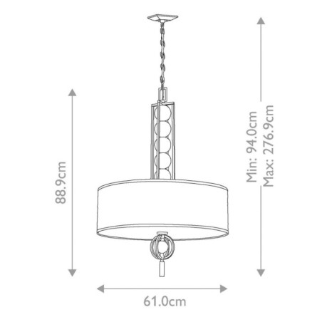 Lampe de plafond Céleste (3 lumières)