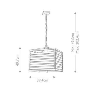 Lustre de plafond Louvre (4 lumières)