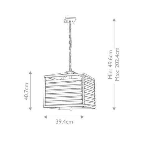 Lustre de plafond Louvre (4 lumières)