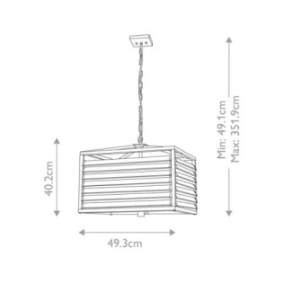 Lustre de plafond Louvre (6 lumières)