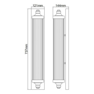 Lampe de plafond Paulson (4 lumières)