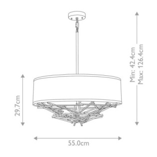 Lampe de plafond Taiko (4 lumières)