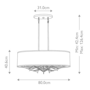 Lampe de plafond Taiko (5 lumières)