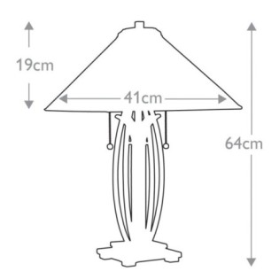 Lampe a poser Asheville (2 lumières)