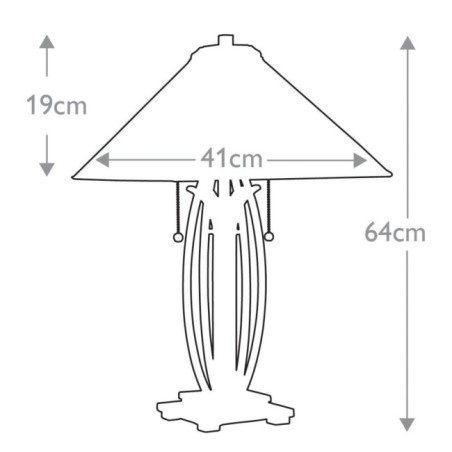 Lampe a poser Asheville (2 lumières)