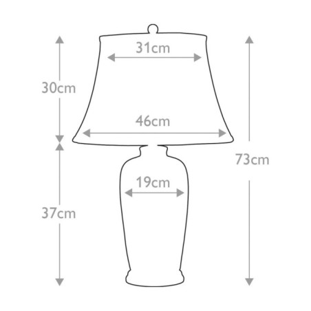 Lampe a poser Blue Traditional