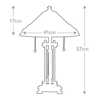 Lampe a poser Chastain (2 lumières)