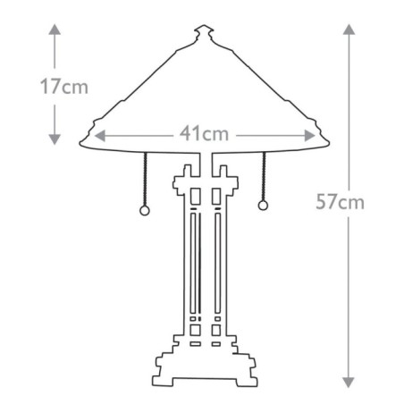 Lampe a poser Chastain (2 lumières)
