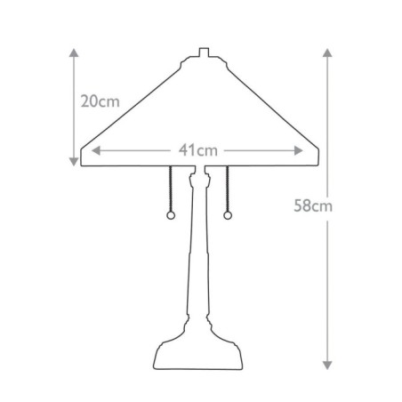 Lampe a poser Stephen (2 lumières)
