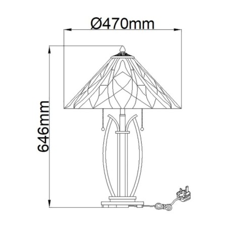 Lampe a poser Victory (2 lumières)