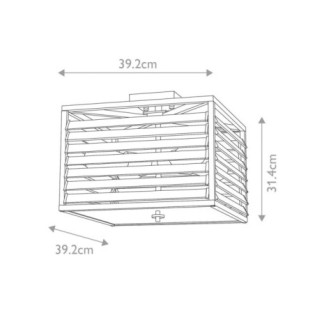 Plafonnier de plafond Louvre (4 lumières)
