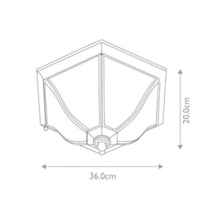 Plafonnier New England (2 lumières)