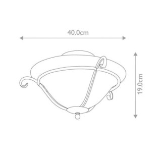 Plafonnier Torchiere