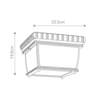 Plafonnier de plafond Venetian Rain (2 lumières)