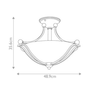 Plafonnier Bolla (2 lumières)