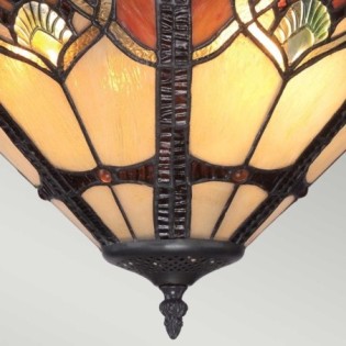 Semiplafond de plafond Cambridge (2 lumières)