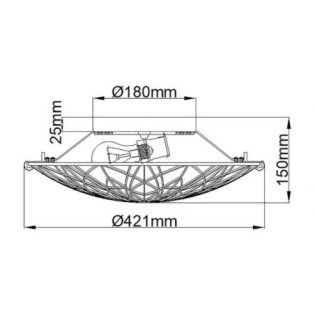 Plafonnier semi-encastré Victory (2 lumières)