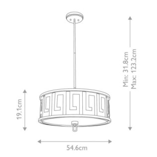 Lampe de plafond Lemuria L (3 lumières)