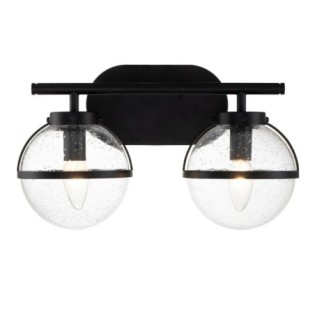 Applique pour salles de bains Hollis Transparent (2 lumières)