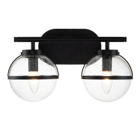 Applique pour salles de bains Hollis Transparent (2 lumières)