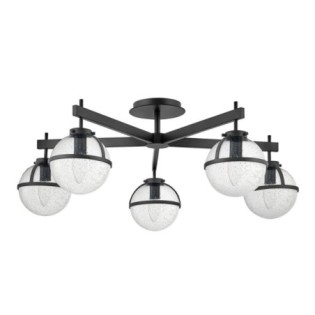 Semiplafond de plafond Hollis Transparent (5 lumières)