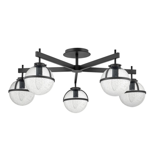 Semiplafond de plafond Hollis Transparent (5 lumières)