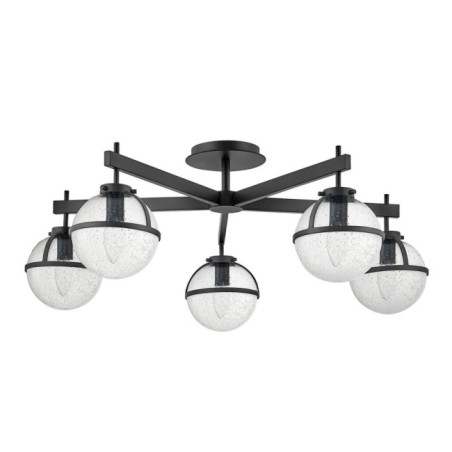 Semiplafond de plafond Hollis Transparent (5 lumières)