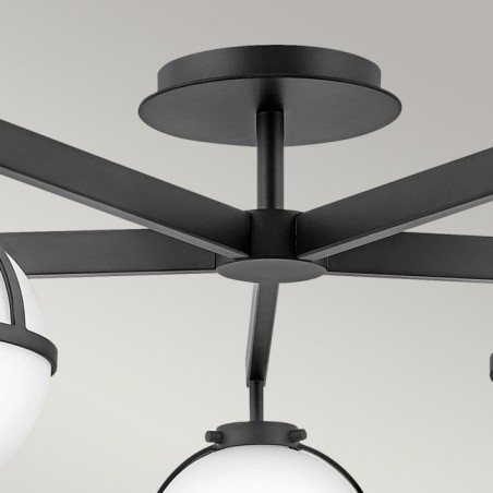 Semiplafond de plafond Hollis Opal (5 lumières)