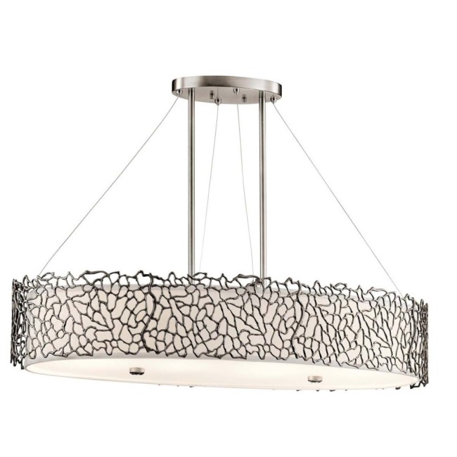 Lampe de plafond Silver Coral II (4 lumières)