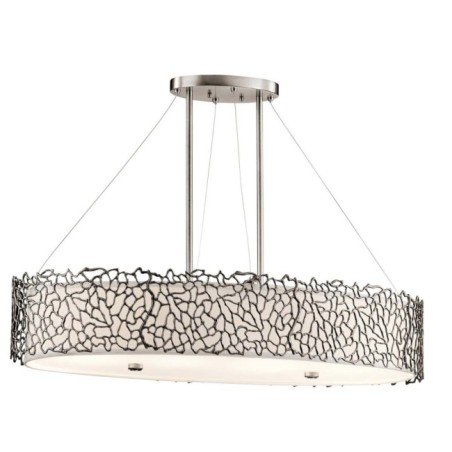 Lampe de plafond Silver Coral II (4 lumières)