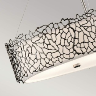 Lampe de plafond Silver Coral II (4 lumières)