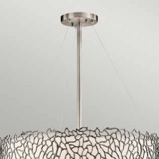Lampe de plafond Silver Coral (4 lumières)