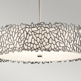 Lampe de plafond Silver Coral (4 lumières)