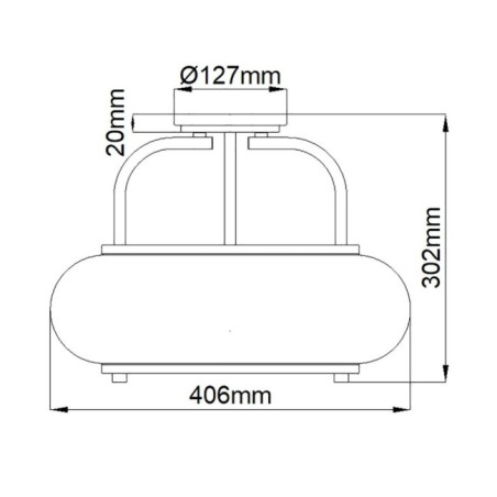 Plafonnier Trilogy (3 lumières)