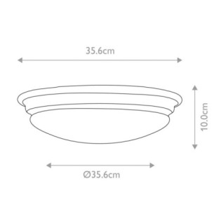 Plafonnier de plafond pour salles de bains Brompton
