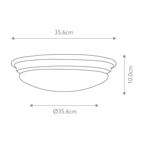 Plafonnier de plafond pour salles de bains Brompton
