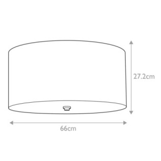 Plafonnier de plafond Fletcher Flush 14 (3 lumières)