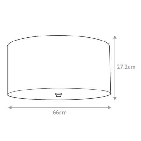 Plafonnier de plafond Fletcher Flush 14 (3 lumières)