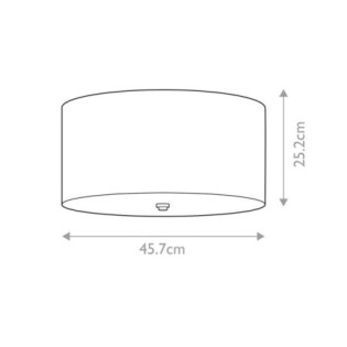 Plafonnier de plafond Fletcher Flush 18 (3 lumières)