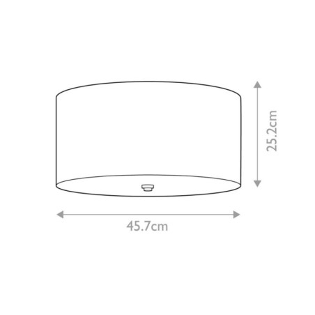 Plafonnier de plafond Fletcher Flush 18 (3 lumières)
