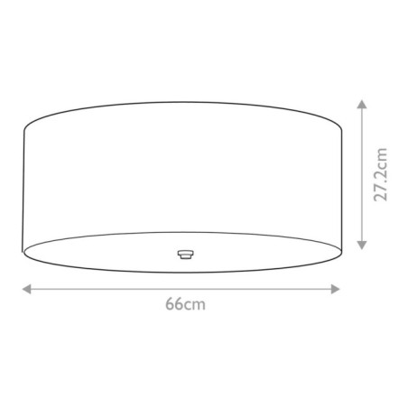 Plafonnier de plafond Fletcher Flush 26 (5 lumières)