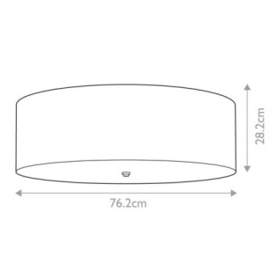 Plafonnier de plafond Fletcher Flush 30 (7 lumières)