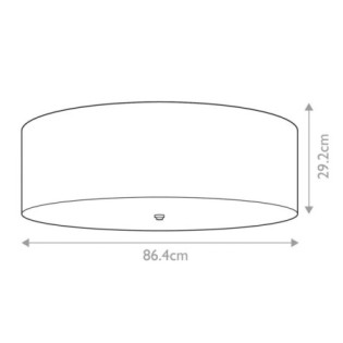 Plafonnier de plafond Fletcher Flush 34 (7 lumières)