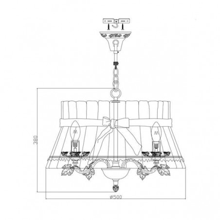 Lustre avec abat-jour Orfeo
