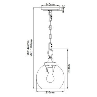 Lampe de plafond Tabby